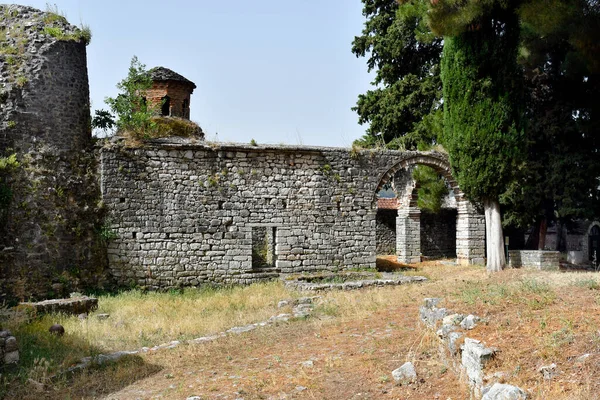 Grèce Anciens Quartiers Habitation Dans Cour Intérieure Publique Mosquée Aslan — Photo