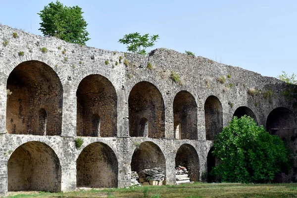 Griechenland Steinmauer Der Alten Byzantinischen Burg Von Ioannina Der Hauptstadt — Stockfoto