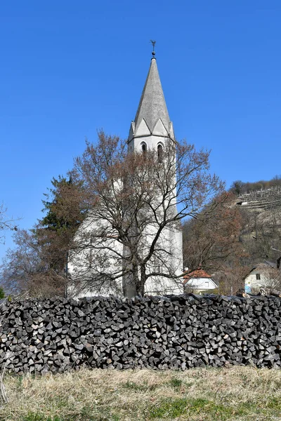 Austria Średniowieczny Kościół Jana Mauerthale Liście Światowego Dziedzictwa Unesco Dolinie — Zdjęcie stockowe