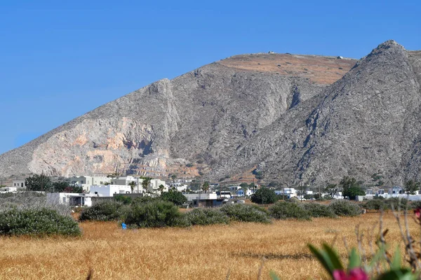 Greece Santorini Island Barren Landscape Perissa Village Quarry — Stock fotografie