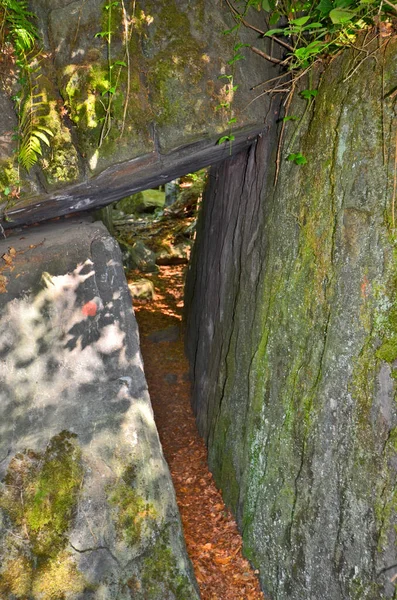 Autriche Hohl Felsen Hollow Rock Une Merveille Naturelle Avec Roche — Photo