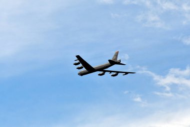 Zeltweg, Avusturya - 03 Eylül 2022: Styria 'daki halka açık hava gösterisi Hava Kuvvetleri 22, B-52 Stratocastle bombardıman uçağı