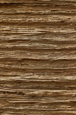 Koyu kahverengi ahşap yüzey meşe rengi. Desen alanı için deseni böl ve tasarım arka planında kopyala