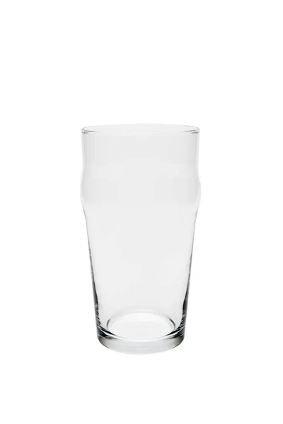 Vaso Cerveza Vacío Aislado Sobre Fondo Blanco — Foto de Stock