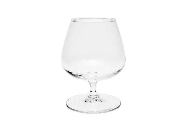 Bicchiere Vino Vuoto Isolato Sfondo Bianco — Foto Stock