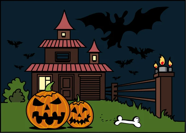 Halloween night — Stock Vector