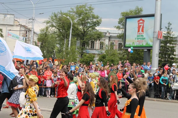 Irkutsk Domenica All Inizio Giugno Celebra Giorno Della Città Nel — Foto Stock
