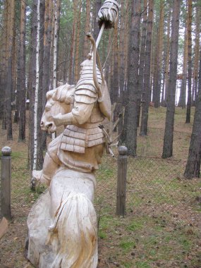 The park of wooden sculpture 