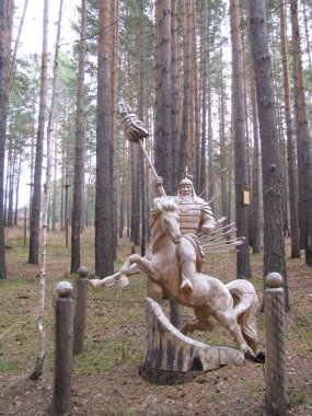 The park of wooden sculpture 