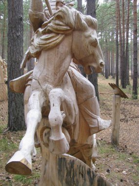 The park of wooden sculpture 