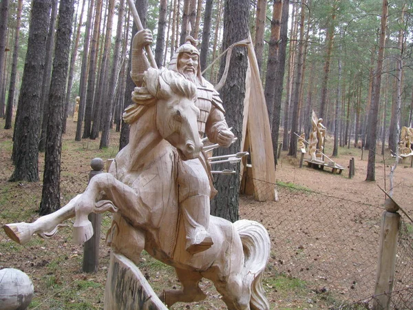 The park of wooden sculpture 