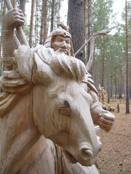 The park of wooden sculpture 