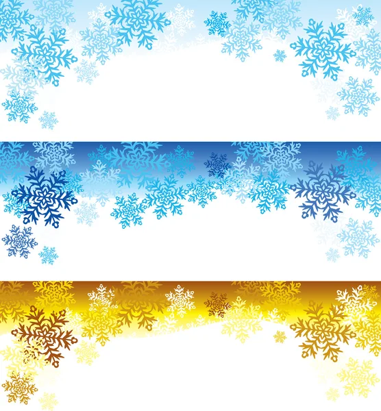 Haut flocons de neige — Image vectorielle