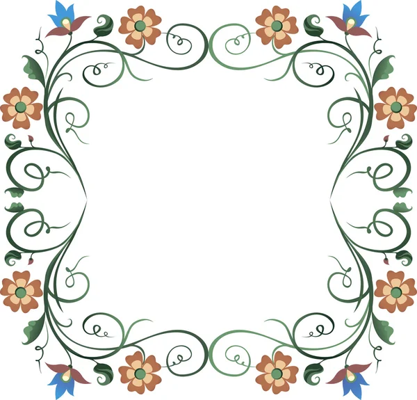 Frame wreath — Stock Vector