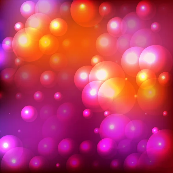 Abstrakt färgad bakgrund med bollar — Stock vektor