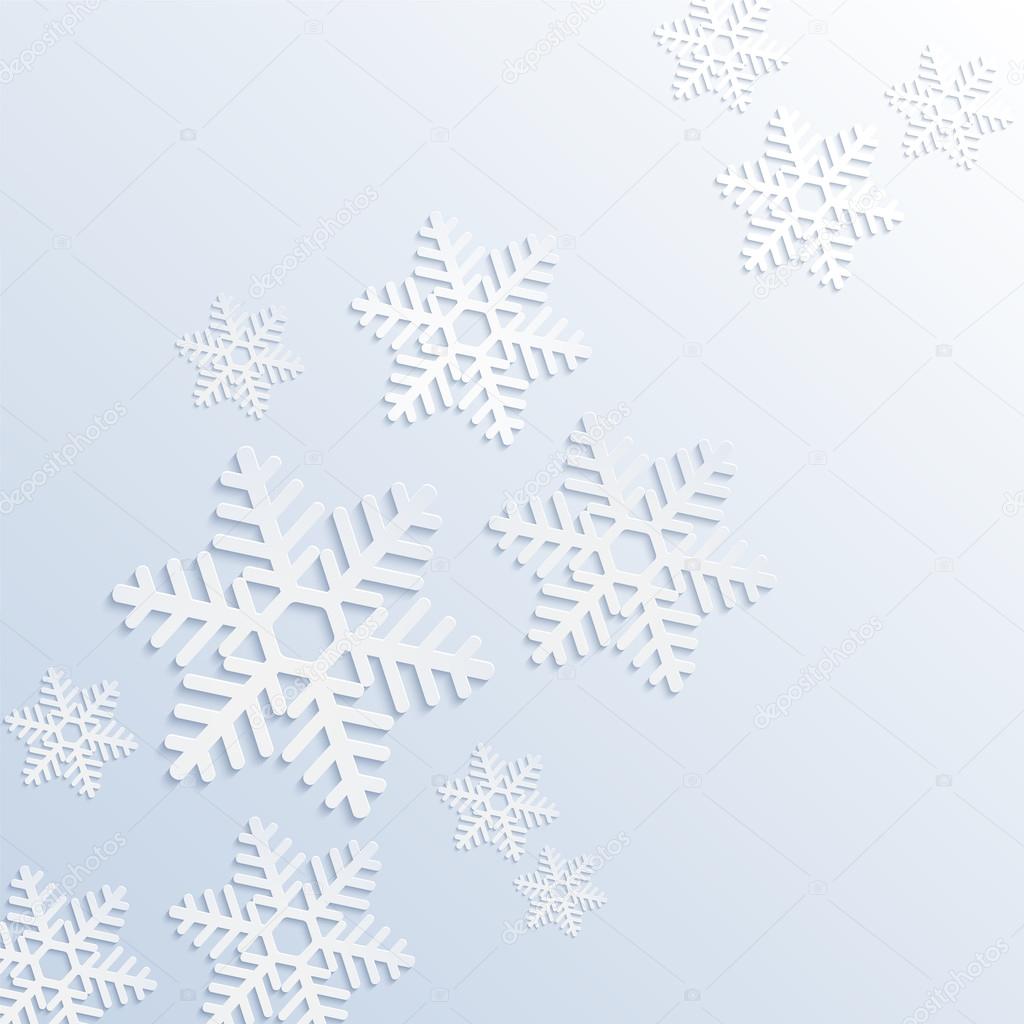 Abstract Christmas Background with snowflakes.