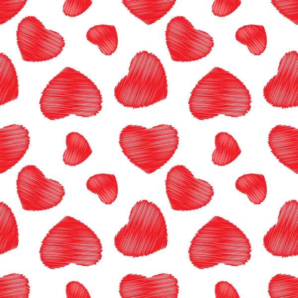 Seamless background red hearts Royalty Free Stock Vectors