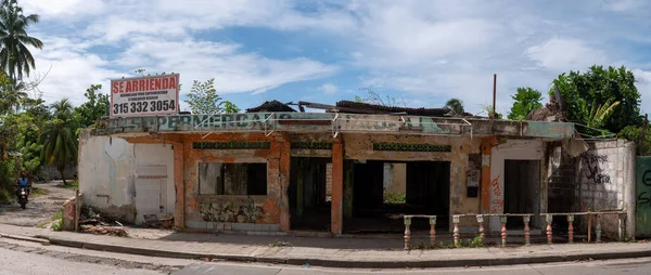 San Andres Colombie Novembre 2021 Maison Destruction Avec Une Annonce — Photo