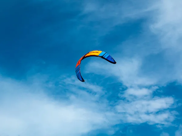 San Andres Κολομβία Νοεμβρίου 2021 Μεγάλο Πολύχρωμο Kite Από Kiteboarding — Φωτογραφία Αρχείου