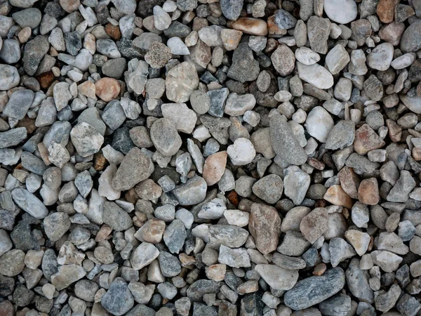 Small Stones Shades Blue Gray White Garden Bit Trash Top — Stock Photo, Image