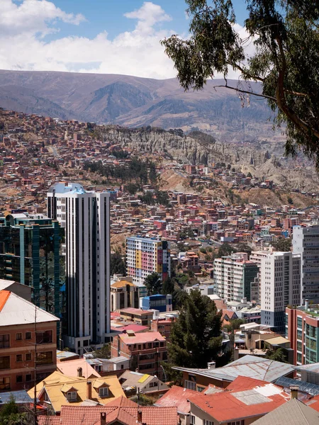 Paz Bolivie Septembre 2022 Bâtiments Maisons Différentes Couleurs Tailles Parmi — Photo