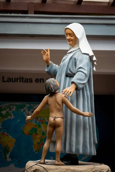 Jerico Antioquia Colombia April 2022 Color Statue Saint Laura Montoya — стокове фото