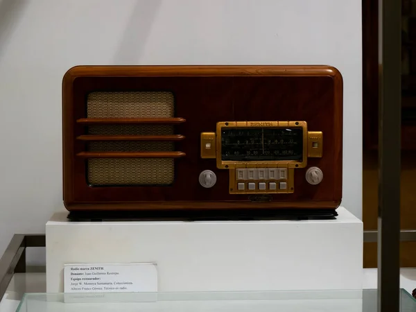 Jerico Antioquia Colombia Απριλίου 2022 Zenith Brand Radio Στο Μουσείο — Φωτογραφία Αρχείου