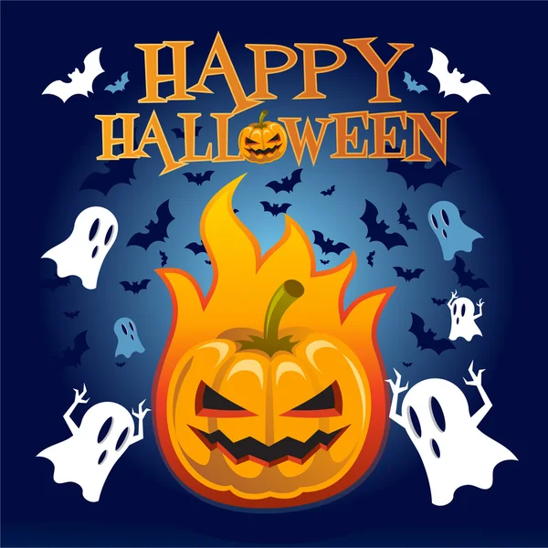 Gelukkige Halloween — Stockvector