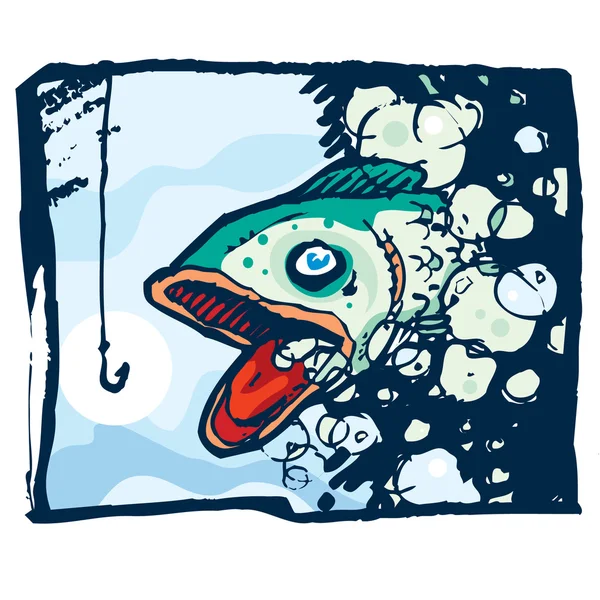 Fisk historia — Stock vektor