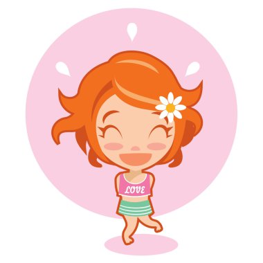 sevimli kız utangaç