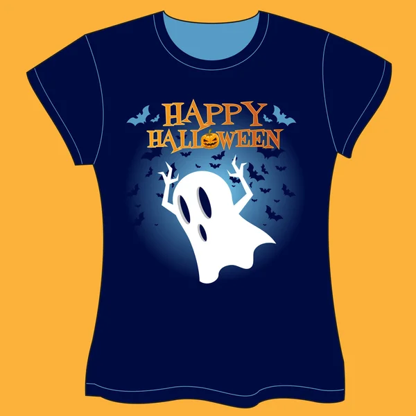 Camiseta de Halloween — Vector de stock