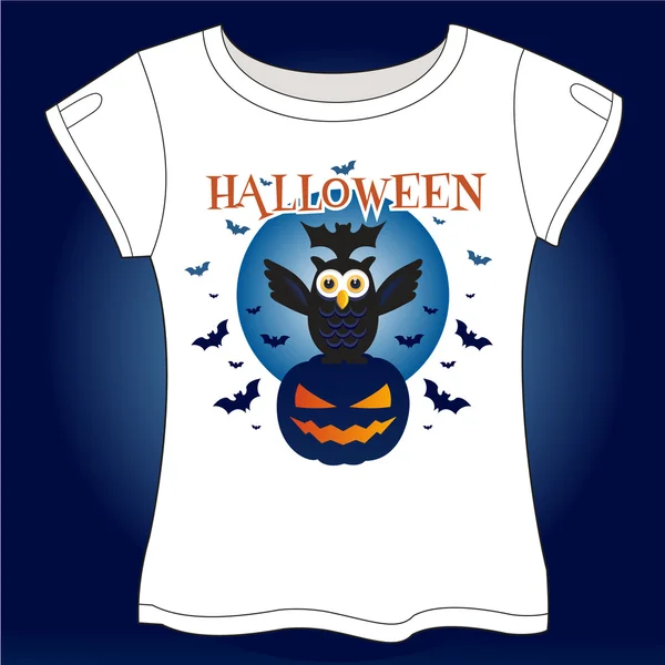 Camiseta de Halloween — Vector de stock