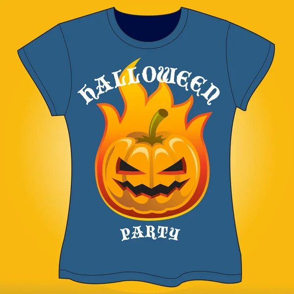 T-shirt de Halloween — Vetor de Stock