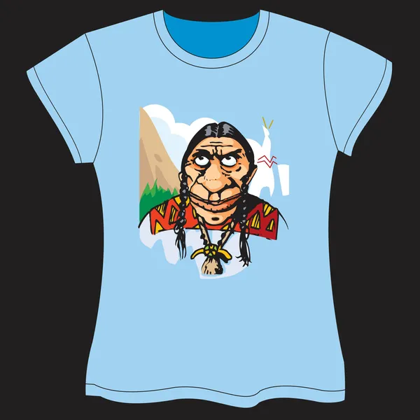 T-shirt indien VectorT-shirt — Image vectorielle