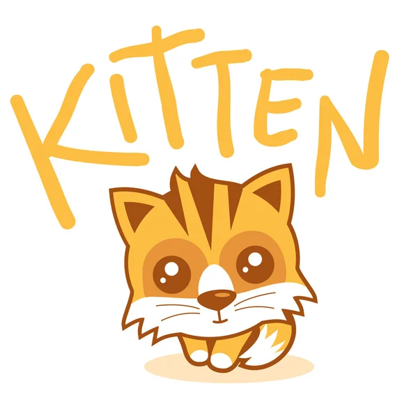 Funny Kitten — Stock Vector