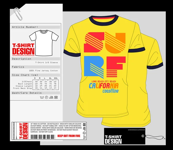 T-shirt Design, Design de impressão — Vetor de Stock