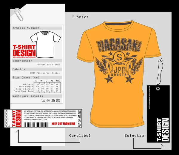 T-shirt tasarım, baskı tasarımı — Stok Vektör