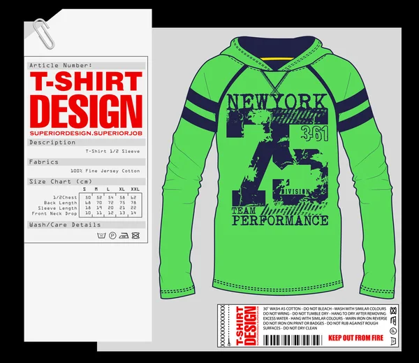 T-shirt Design, Design de impressão — Vetor de Stock
