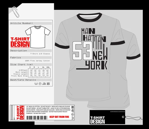 T-Shirt Design, Print Design — Stockvektor
