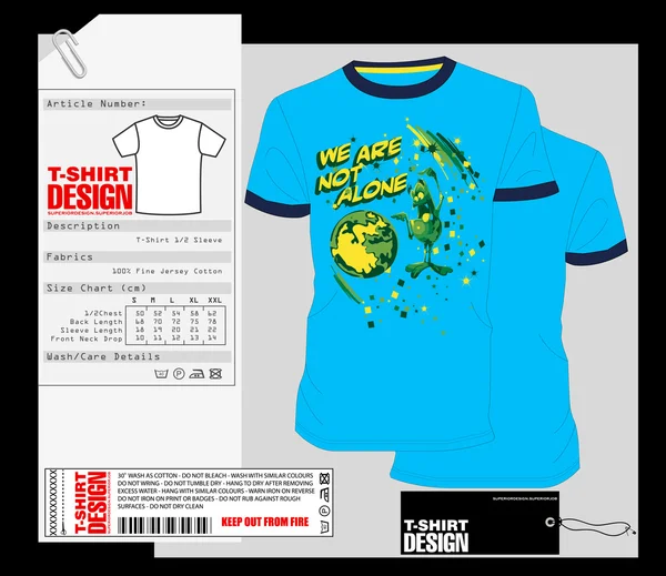 T-shirt Design, Design di stampa — Vettoriale Stock