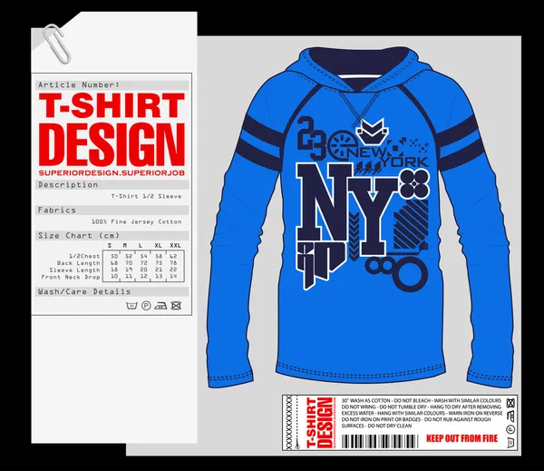 T-shirt design, print ontwerp — Stockvector