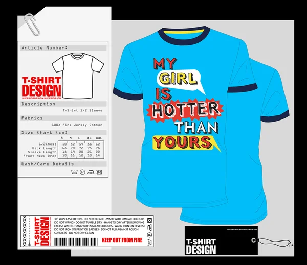 T-Shirt Design, Print Design — Stock vektor