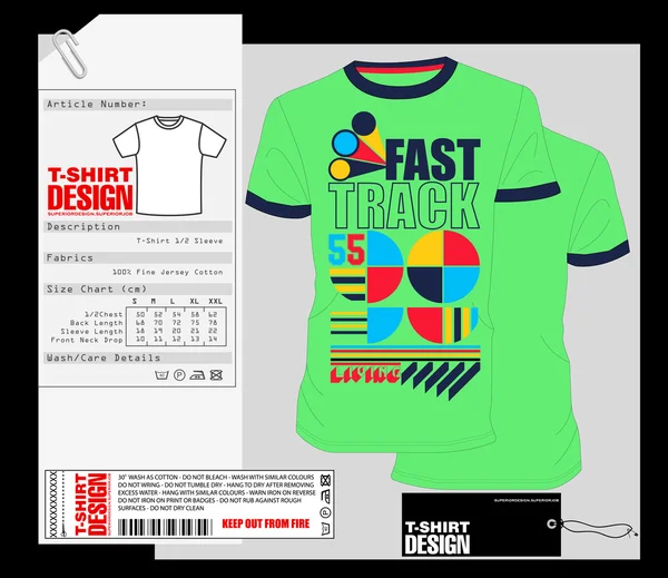 T-shirt design, print ontwerp — Stockvector