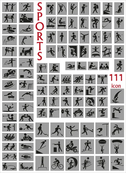 Iconos deportes — Archivo Imágenes Vectoriales