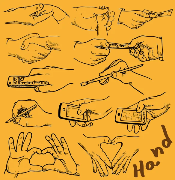 Hand — Stockvector