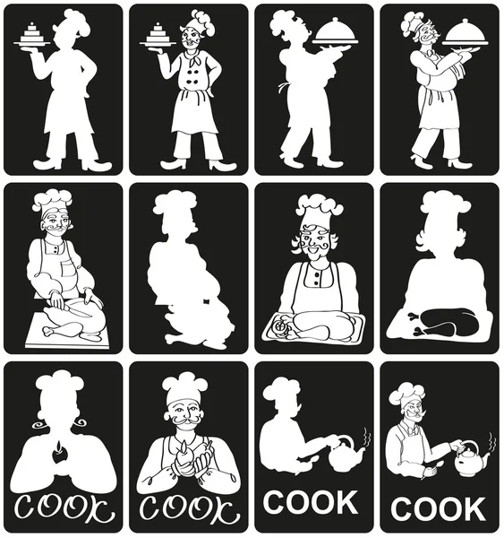 Icônes de cuisine — Image vectorielle