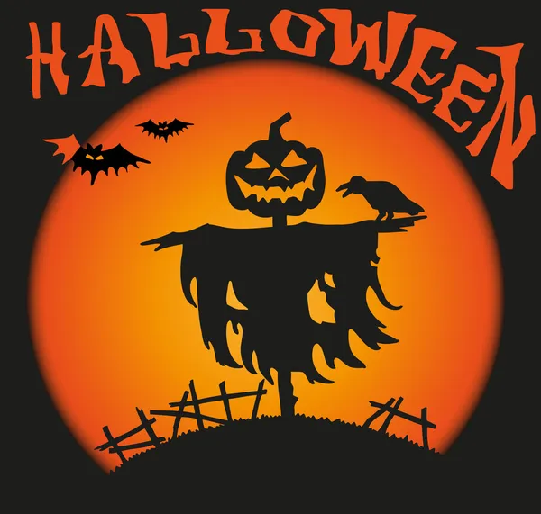 Halloween Scarecrow — Stockvector