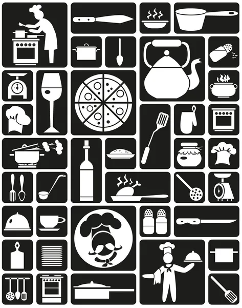 Cooking Icons — Stock Illustration Cooking Icons Stock Illustration