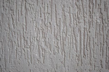 Dikey çizikler gri beton Venedik alçı dokusu. Dikey detaylı Rustik Doğal Çizikler arka plan betonu desenli. Venedik sıva