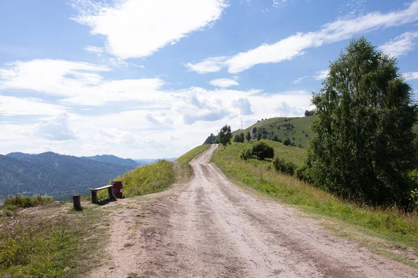 Walking Altay Mountains Siberia — Stock Photo, Image